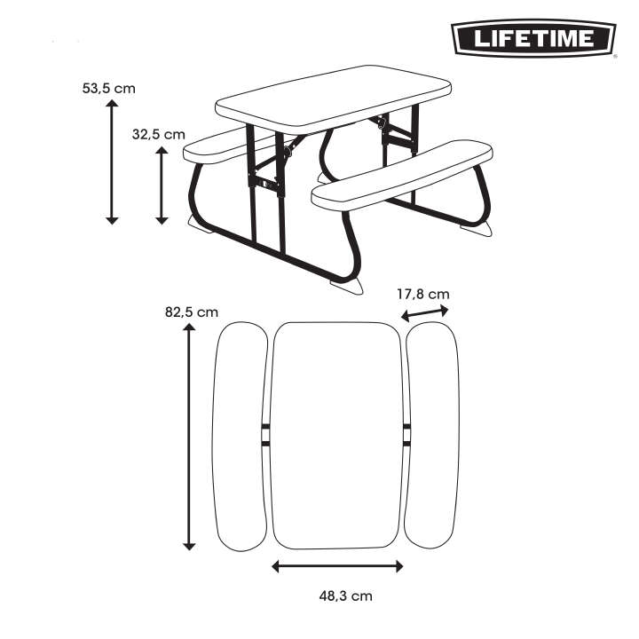 LIFETIME Kinder Picknickgarnitur